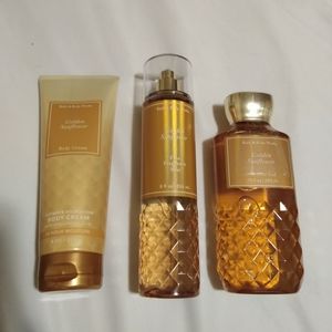 Bath and body works set Golden sunflower